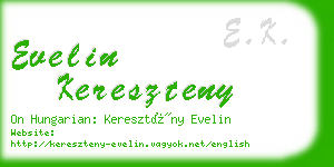 evelin kereszteny business card